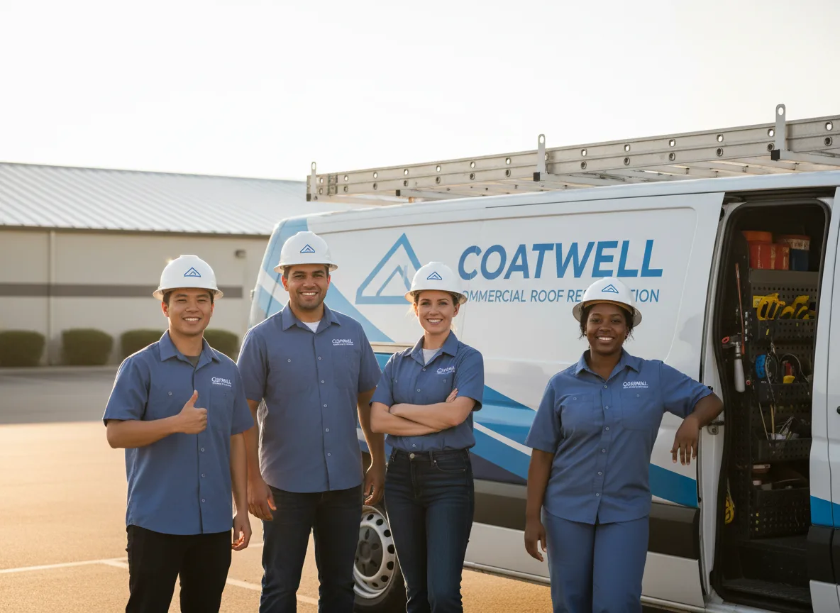 Commercial roof coating company in Conroy, IA