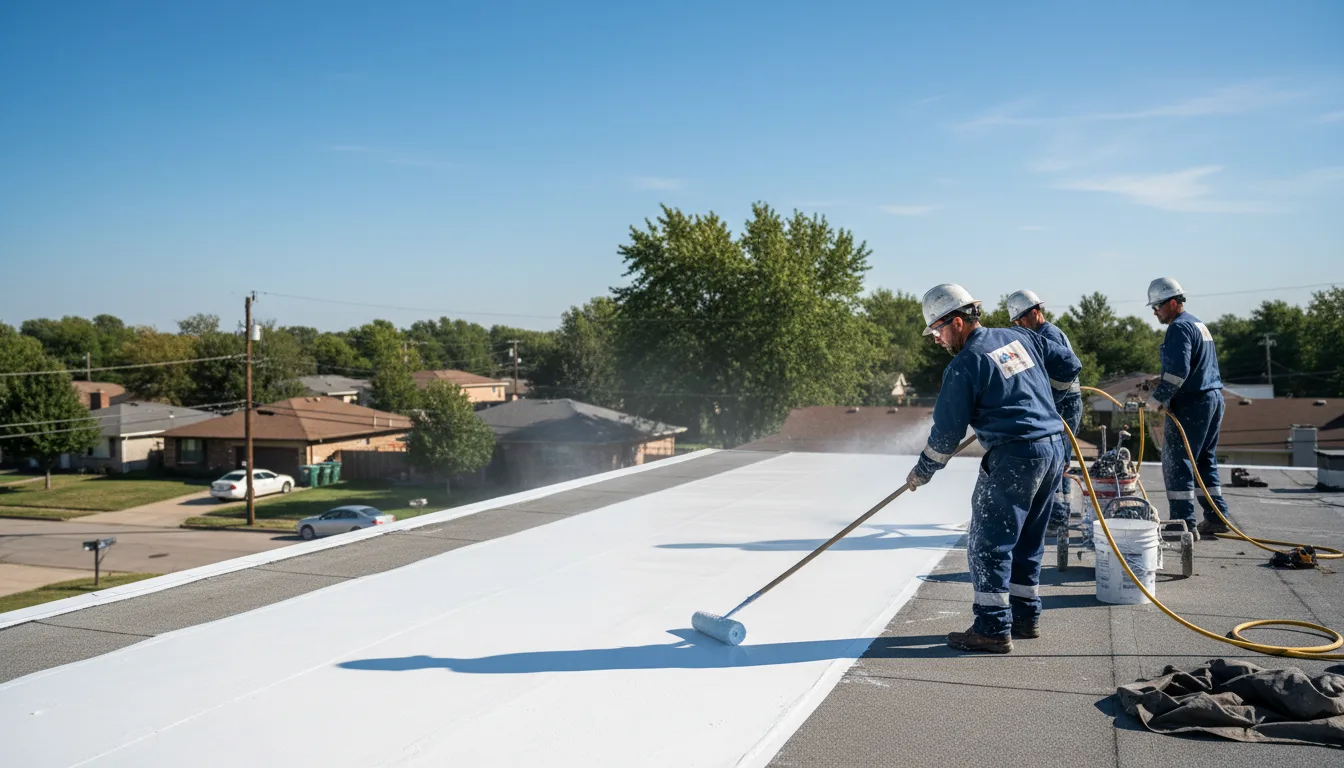 Commercial roof coating in Conroy, IA near me